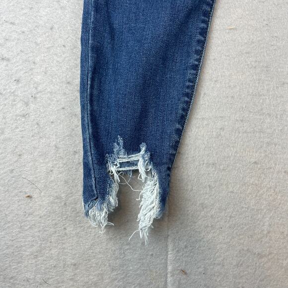 Judy Blue Womens Sz 0/24 Cropped Jeans Frayed Hem Distressed #JB82115DK - Picture 2 of 16